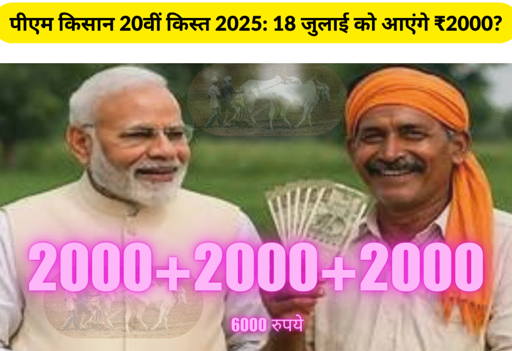 "पीएम किसान सम्मान निधि योजना 20वीं किस्त 2025