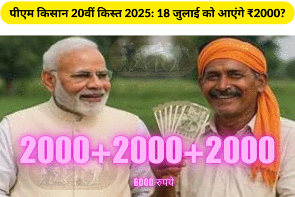 "पीएम किसान सम्मान निधि योजना 20वीं किस्त 2025
